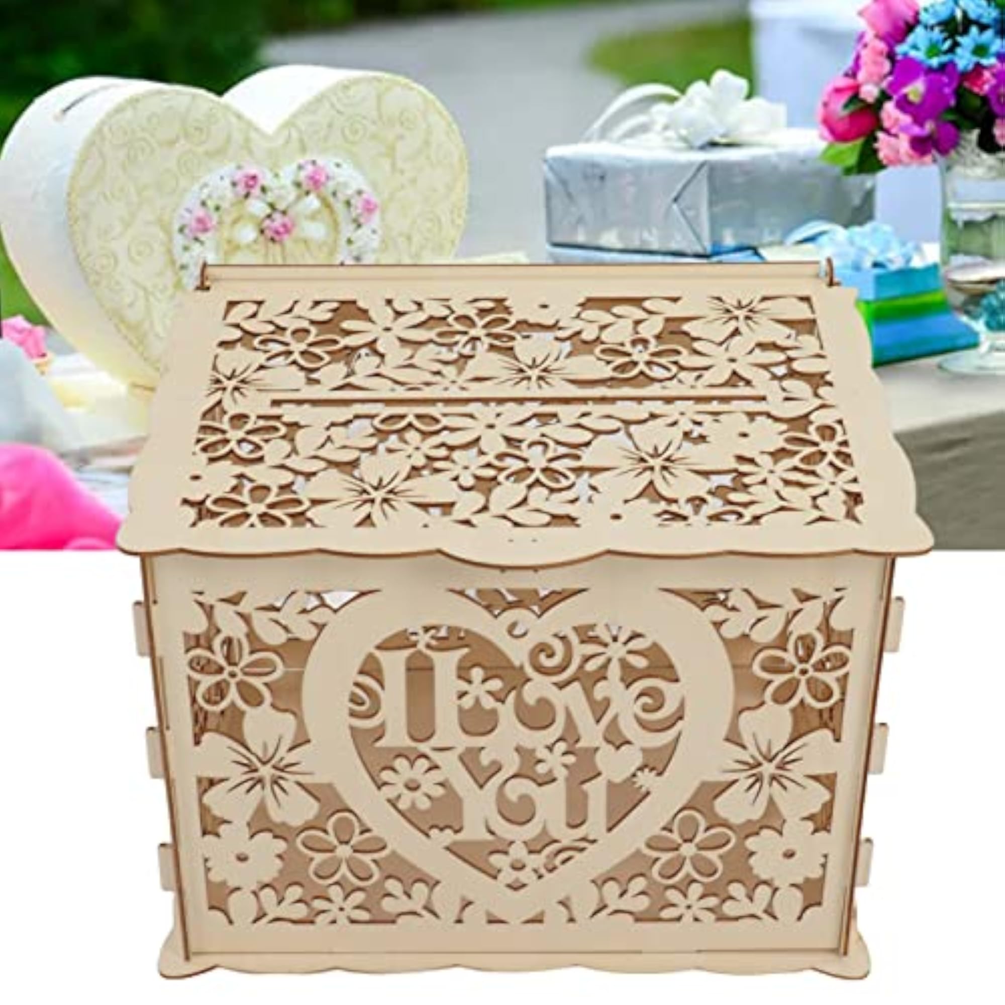 DIY Wooden Box with Lock and Keys for Donations